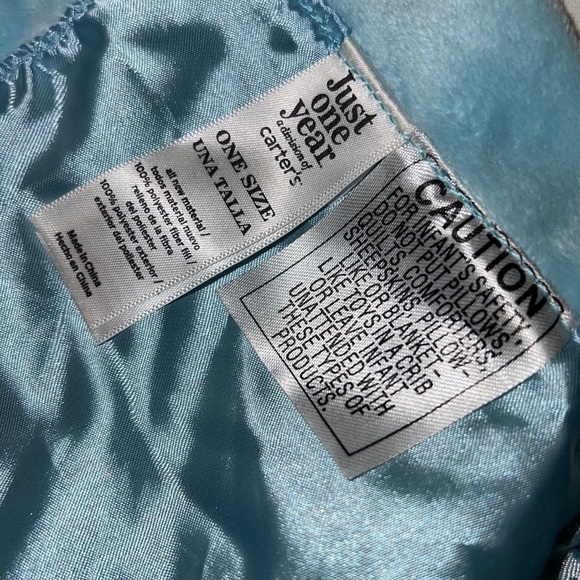 Vintage carter’s I love hugs blue and green FROG lovey security blanket TOY - Picture 5 of 5